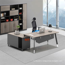 Factory Direct Supply Chocolate Wooden Office Furniture Set Desk